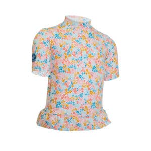 UV-Shirt kurzarm Baby Blumenprint