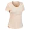Wandershirt Naturwandern NH500 kurzarm Damen hellorange