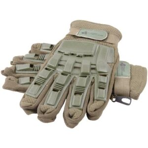 Paintball Vollfinger Handschuhe mit Protektoren (oliv)