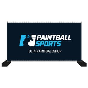 Paintball Sports Bauzaun-Werbebanner 340x173cm (PBS Logo)