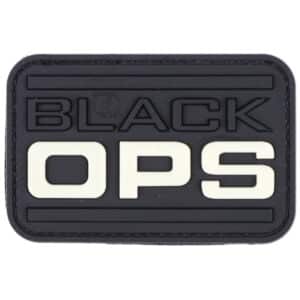 Paintball / Airsoft PVC Klettpatch (Black OPS - Glow In The Dark)