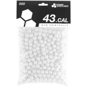 Dynamic Sports Gear RAM Paintballs / Farbkugeln Cal. 43 (500er Beutel) - WEISS