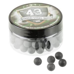 RSB Cal. 43 Steel-Rubberballs / Stahlgeschosse (100 Stück)