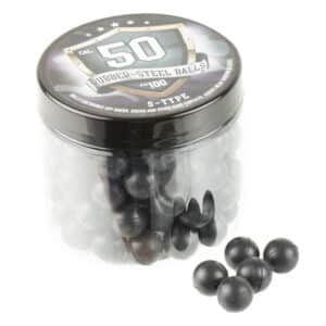 RSB Cal. 50 Steel-Rubberballs / Stahlgeschosse (100 Stück)