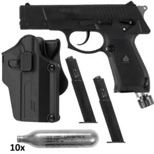 DELTA SIX MPB-50 Paintball / Homedefense Pistole Cal. 50 Action Pack (schwarz)