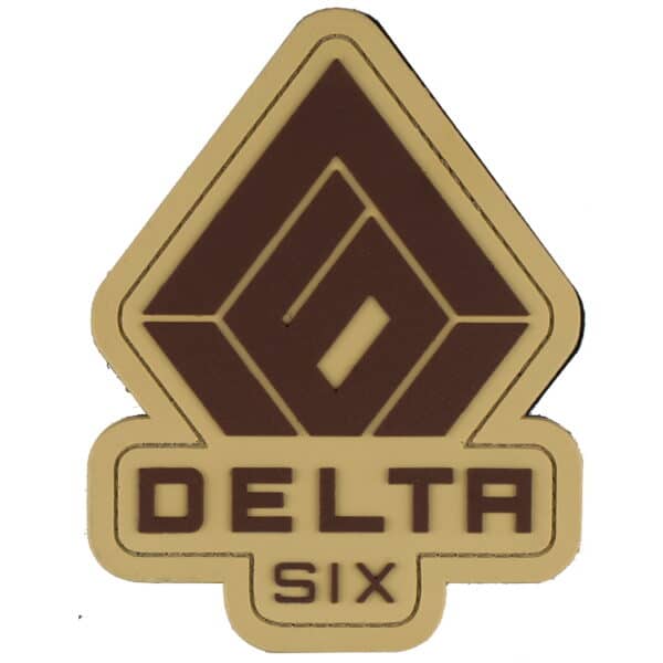 Delta Six Logo Patch  (110x85mm) - Desert/Tan