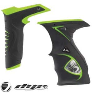 Dye DM14 / DM15 Sticky Grip Griffschalen + Reg Cover Kit (schwarz/lime)