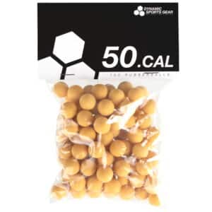 Cal. 50 Paintball Rubberballs / Gummigeschosse (100 Stück) - GELB