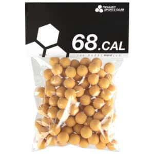 Cal. 68 Paintball Rubberballs / Gummigeschosse (100 Stück) - GELB