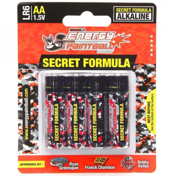 Energy Paintball AA Batterien New Secret Formula (4er Pack)