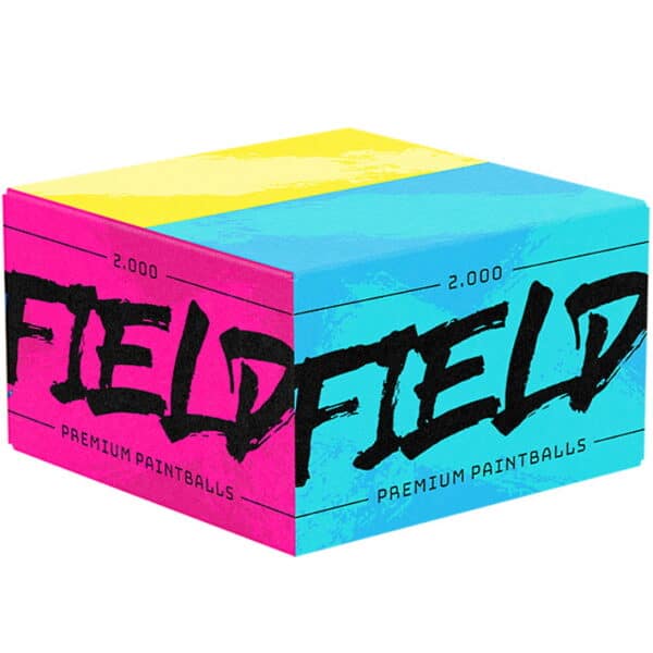 FIELD Premium Paintballs für Spielfelder (2000er Karton) - PINK/BLUE