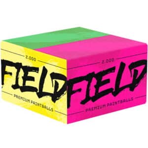 FIELD Premium Paintballs für Spielfelder (2000er Karton) - YELLOW/PINK
