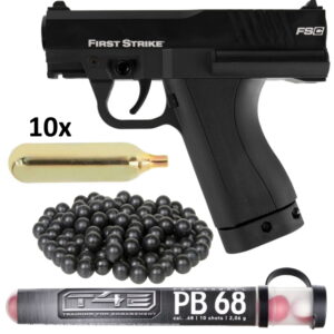 First Strike FSC Pistole HOME DEFENCE Kit (schwarz)