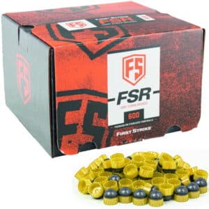 First Strike Paintballs 600 Schuss Box (grau / gelb)