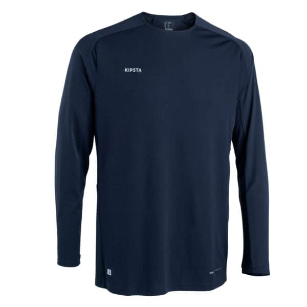 Fussballtrikot langarm VIRALTO Verein Damen/Herren marineblau