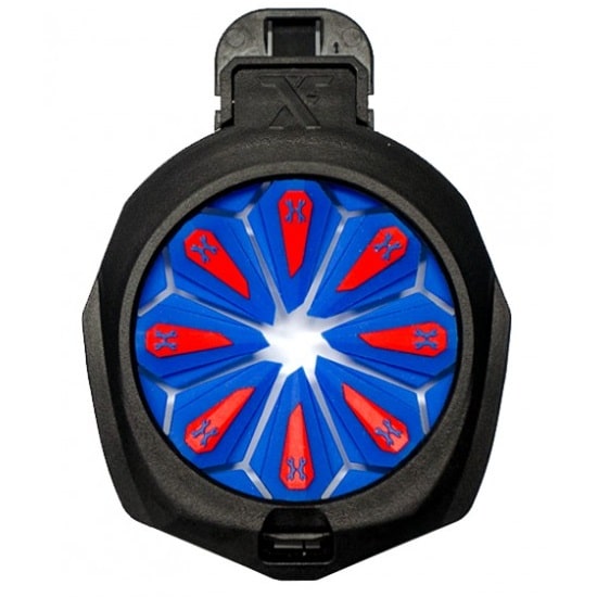 HK Army TFX Paintball Hopper Speed Feed (blau / rot)