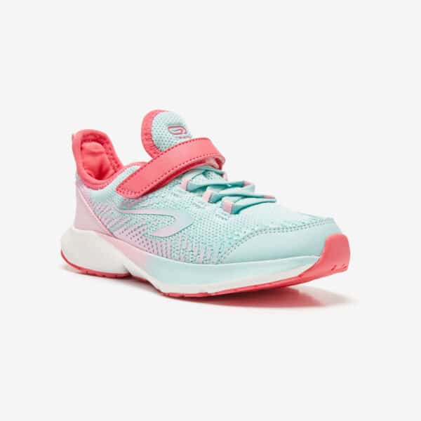 Laufschuhe AT Flex Run Klettverschluss Kinder türkis/rosa