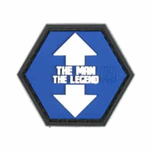 Paintball / Airsoft PVC Klettpatch (The Man The Legend)