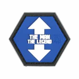 Paintball / Airsoft PVC Klettpatch (The Man The Legend)