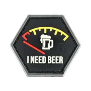 Paintball / Airsoft PVC Klettpatch (I Need Beer)