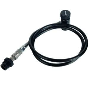 PowAir Straight Hose Paintball Remote System (schwarz)