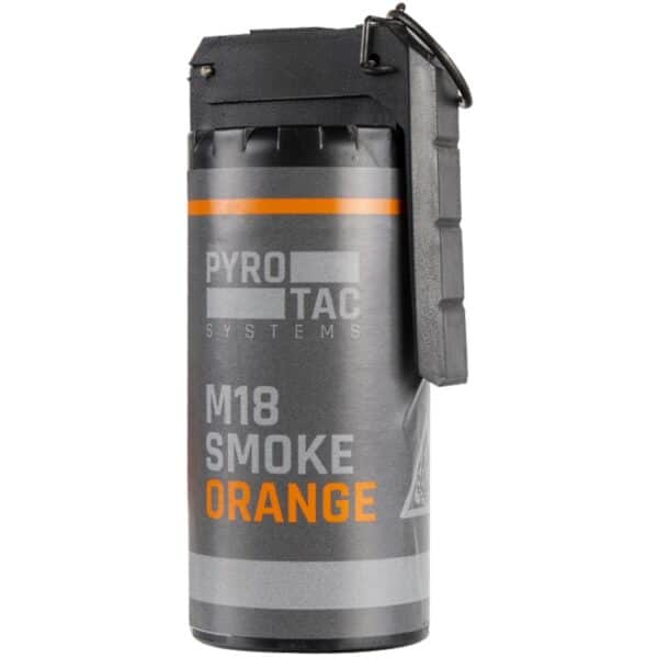 PYROTAC M18 Paintball / Airsoft Rauchgranate mit Kipphebel (orange)
