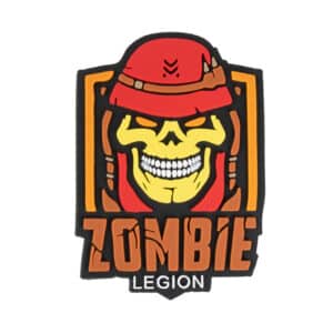 Paintball / Airsoft PVC Klettpatch (Zombie Legion rot)