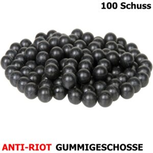 Anti-Riot Gummigeschosse / Abwehrgeschosse Cal. 68 - 100 Schuss