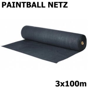 Paintball Spielfeld Netz / Fangnetz 3x100m (schwarz