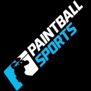 Paintball Sports Aufkleber (15cm) - blau/weiss