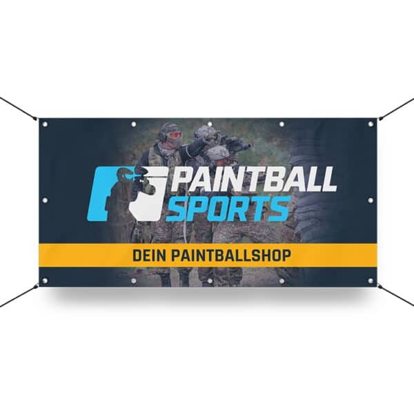 Paintball Sports Werbebanner 130x70cm (MagFed Crew)