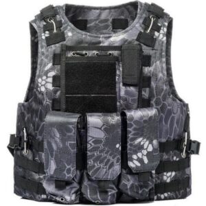 DELTA SIX Tactical Molle Weste mit Taschen (Kryptec Urban Camo)