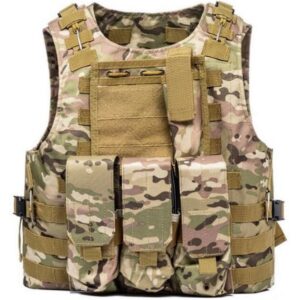 DELTA SIX Tactical Molle Weste mit Taschen (Multicam)