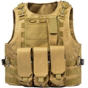 DELTA SIX Tactical Molle Weste mit Taschen (Desert / Tan)