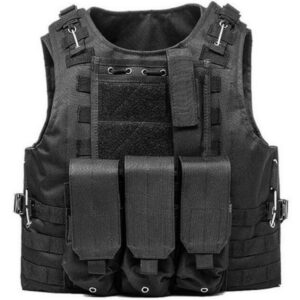DELTA SIX Tactical Molle Weste mit Taschen (schwarz)