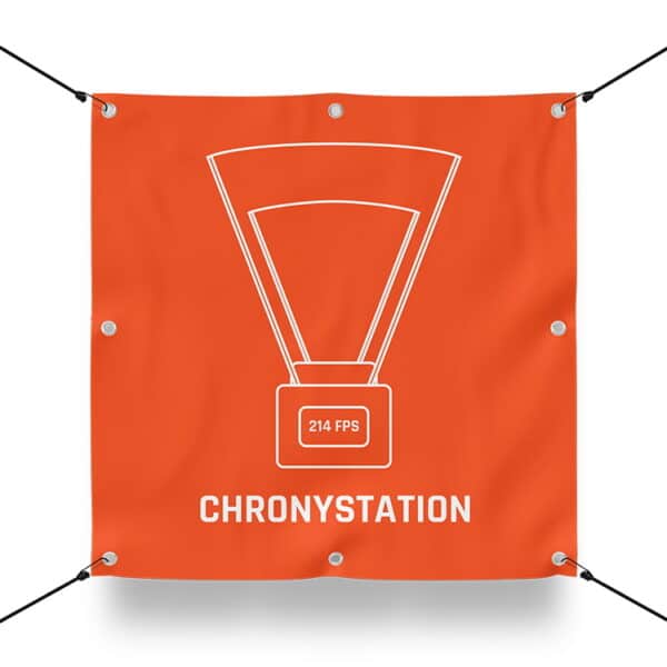CHRONYSTATION Schild für Paintball Spielfeld / Airsoft Spielfeld (60x60cm)