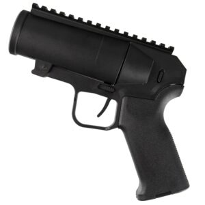 Paintball / Airsoft Granatpistole 40mm mit 45 Grad Griffstück (schwarz)