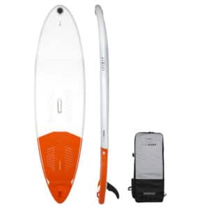 SUP-Board aufblasbar Stand Up Paddle Longboard Surfen 500 10' 140 L weiss