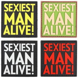 Paintball / Airsoft PVC Klettpatch (Sexiest Man Alive)