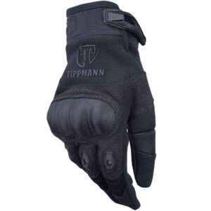 Tippmann Attack Tactical Handschuhe mit Protectoren (schwarz)