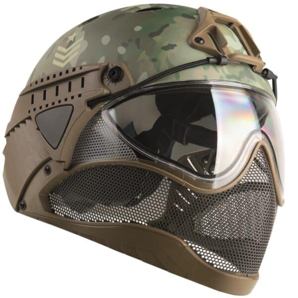 WarQ Fullface Airsoft Schutzhelm (MULTICAM Special Edition)