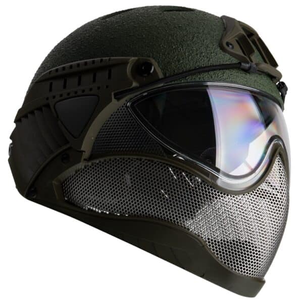 WarQ Fullface Airsoft Schutzhelm (RAPTOR-Green)