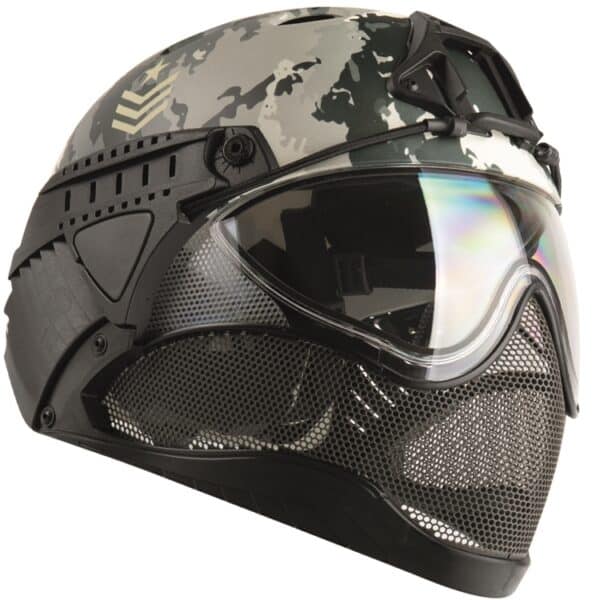 WarQ Fullface Airsoft Schutzhelm (URBAN WINTER Special Edition)