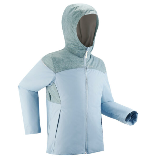 Winterjacke Winterwandern SH100 Wasserdicht X-Warm 0°C Kinder Gr.122–170 blau