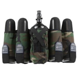 XRCS Paintball Tactical Battlepack 4+1 (Woodland Camo)