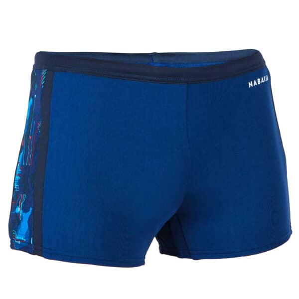 Badehose Boxer Yokob Jungen dunkelblau/neonrot