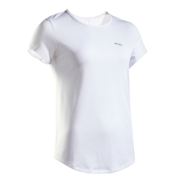 Damen Tennis T-Shirt - Dry Essentiel 100 Club weiss