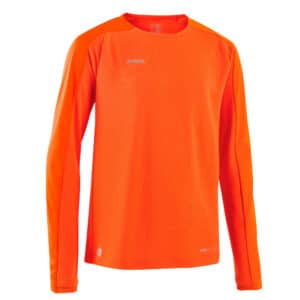 Fussballtrikot langarm VIRALTO Verein Kinder orange