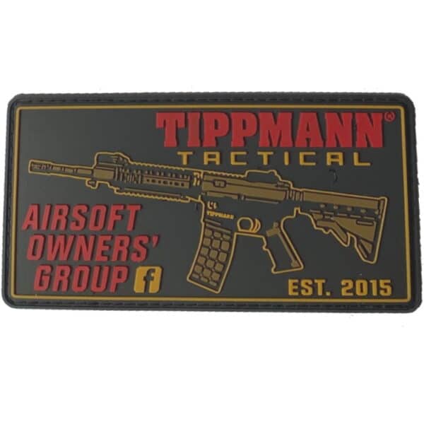 Paintball / Airsoft PVC Klettpatch (Tippmann Tactical AOG/schwarz)