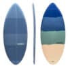 Skimboard Schaumstoff Erwachsene blau/grau